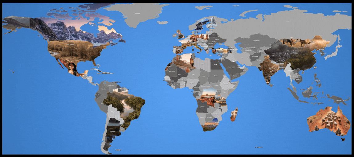 Custom Travel Map Example